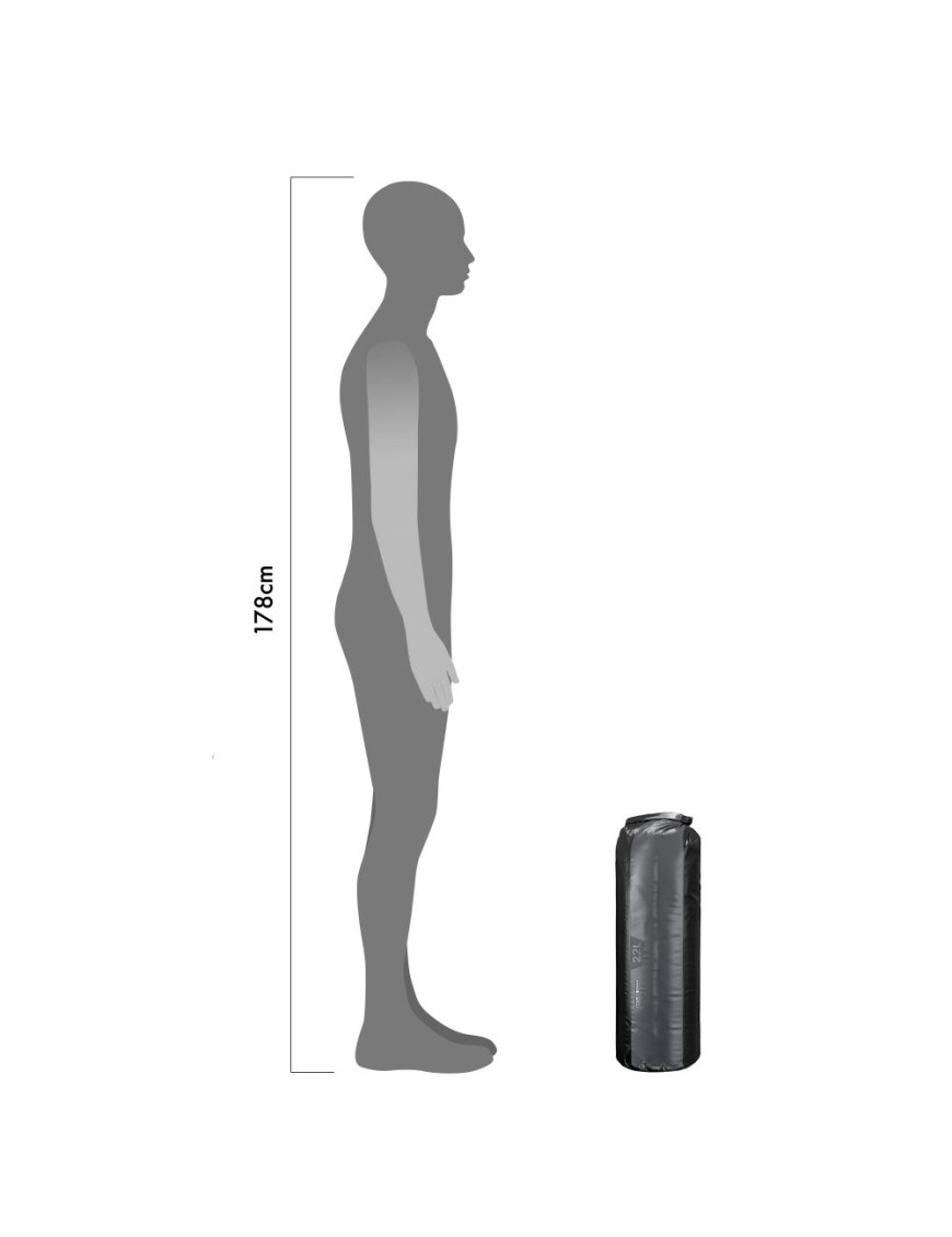 ORTLIEB WOREK DRY BAG BLACK-SLATE 22L