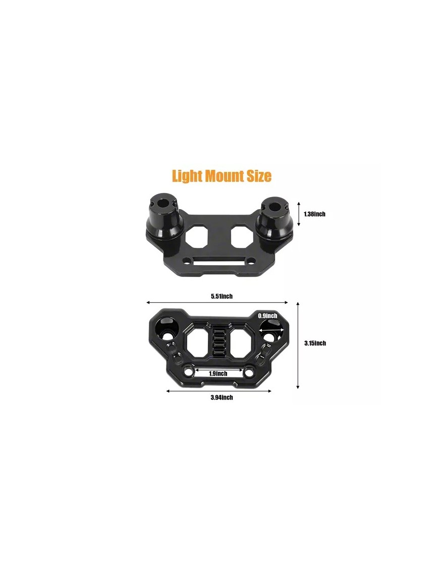 Mocowania lamp A-pillar podszybia Jeep Wrangler JL / JT