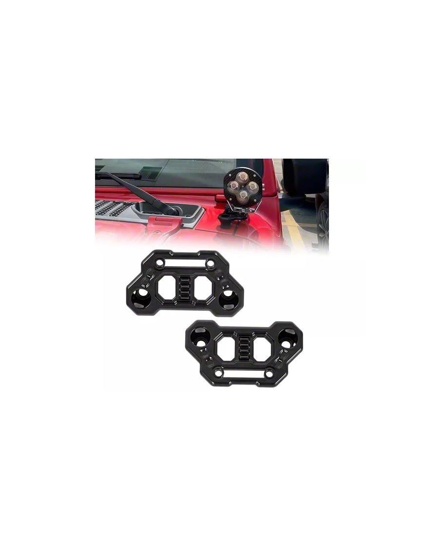 Mocowania lamp A-pillar podszybia Jeep Wrangler JL / JT