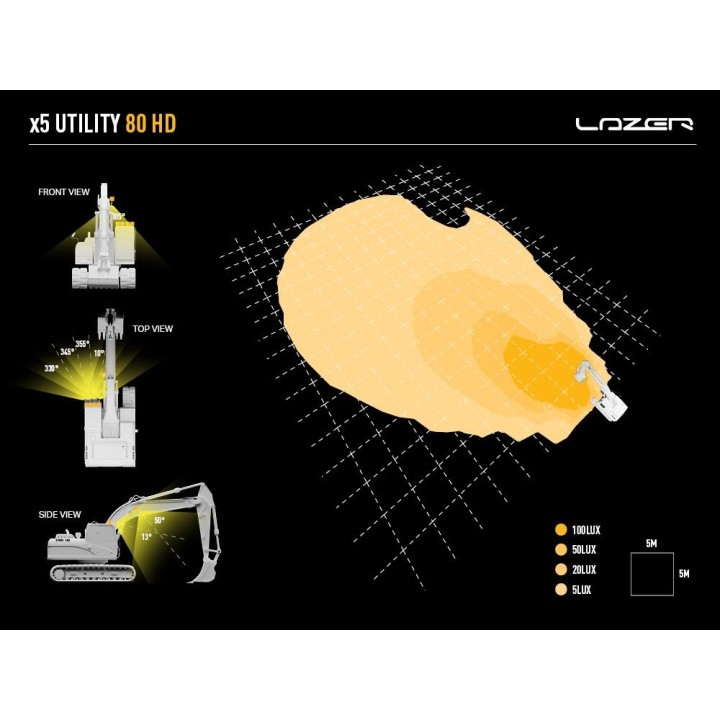 Lazer UTILITY-80 HD lampa robocza LED 80W 5000K - ujęcie 8