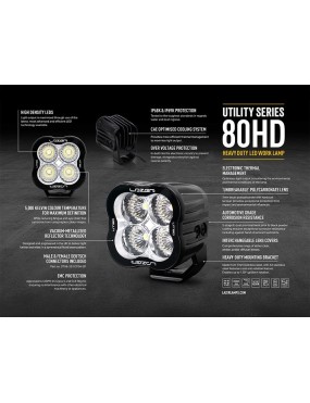 Lazer UTILITY-80 HD lampa robocza LED 80W 5000K