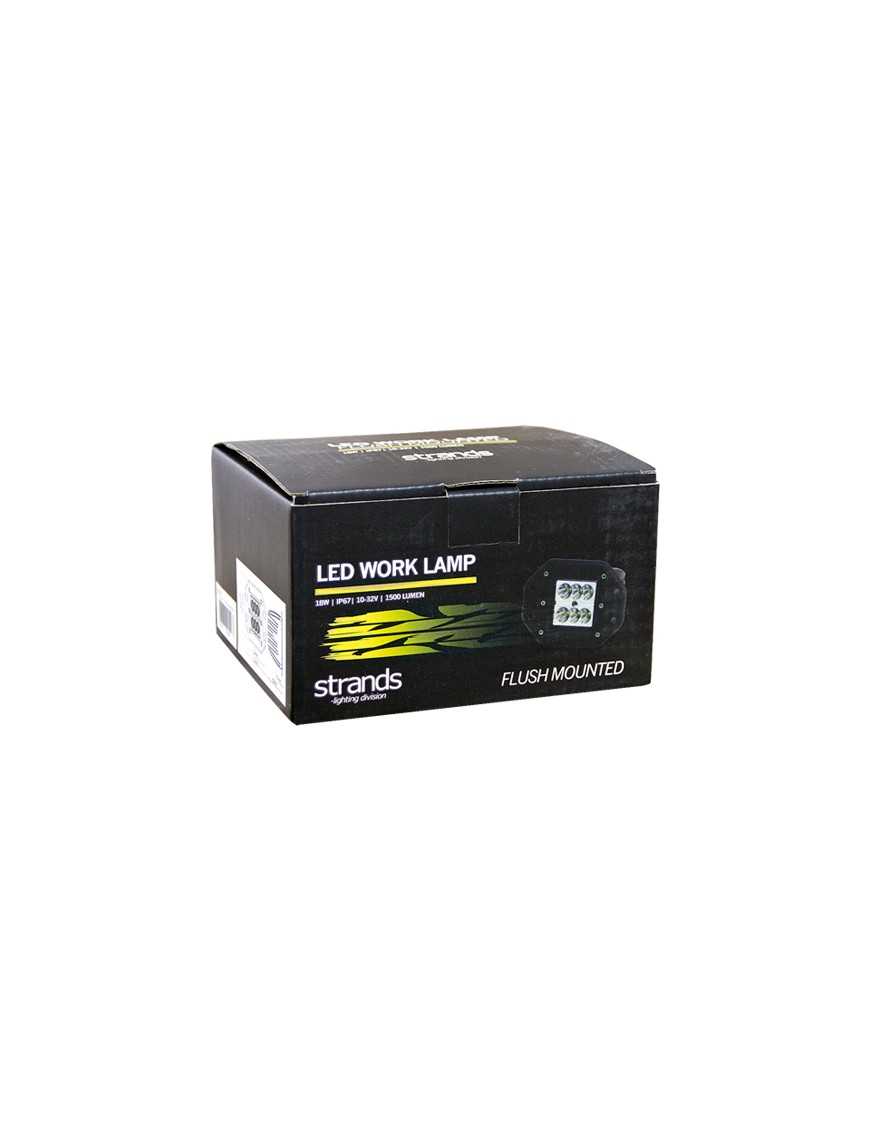 Lampa STRANDS do zabudowy 880lm RED