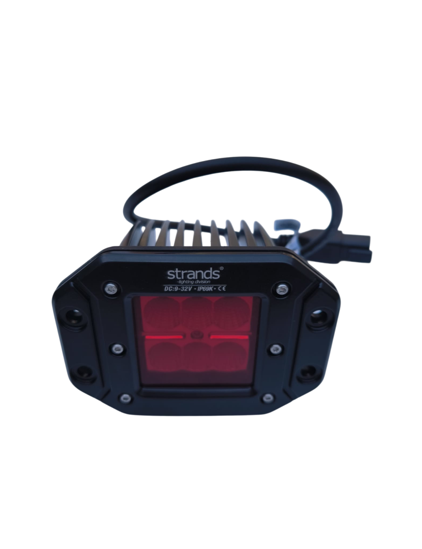 Lampa STRANDS do zabudowy 880lm RED