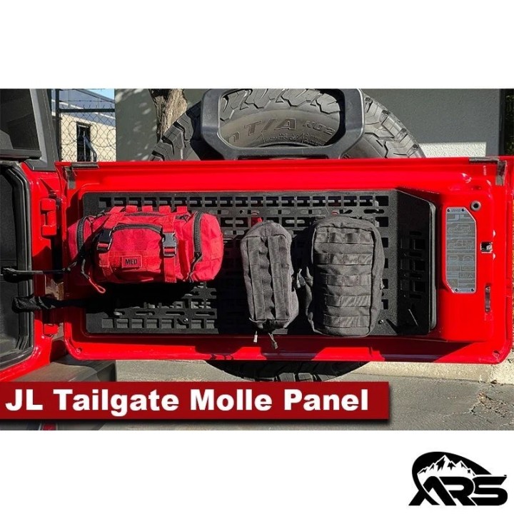 Panele Molle na klapę tylną Jeep Wrangler JL JLU METALCLOAK - ujęcie 4
