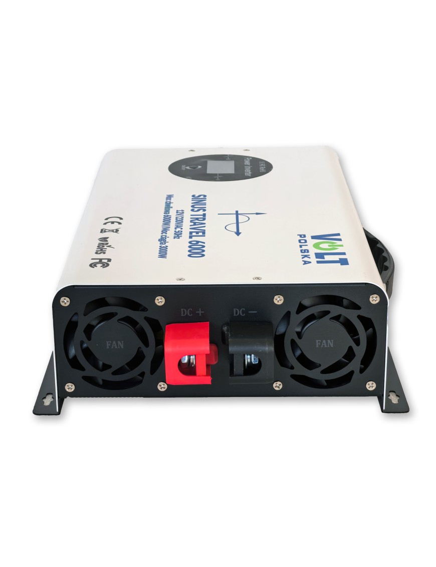 PRZETWORNICA NAPIĘCIA PRĄDU SINUS ECO 6000 12V / 230V VOLT POLSKA 3000/6000