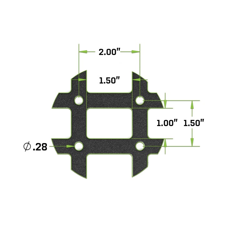 Uniwersalny panel Molle 15x12 38x30,5cm DV8 Offroad - ujęcie 2