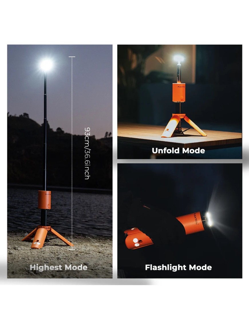 ouTask - Teleskopowa lampa LED | kempingowa