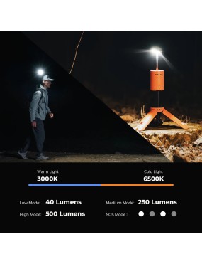 ouTask - Teleskopowa lampa LED | kempingowa
