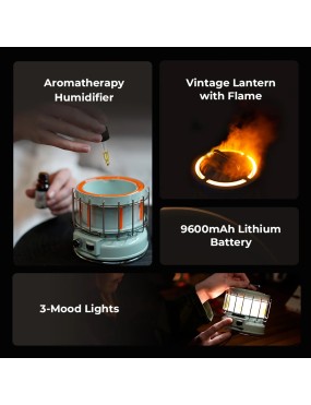 Max Lantern 3 w 1 | Lampa i nawilżacz kempingowy - powerbank