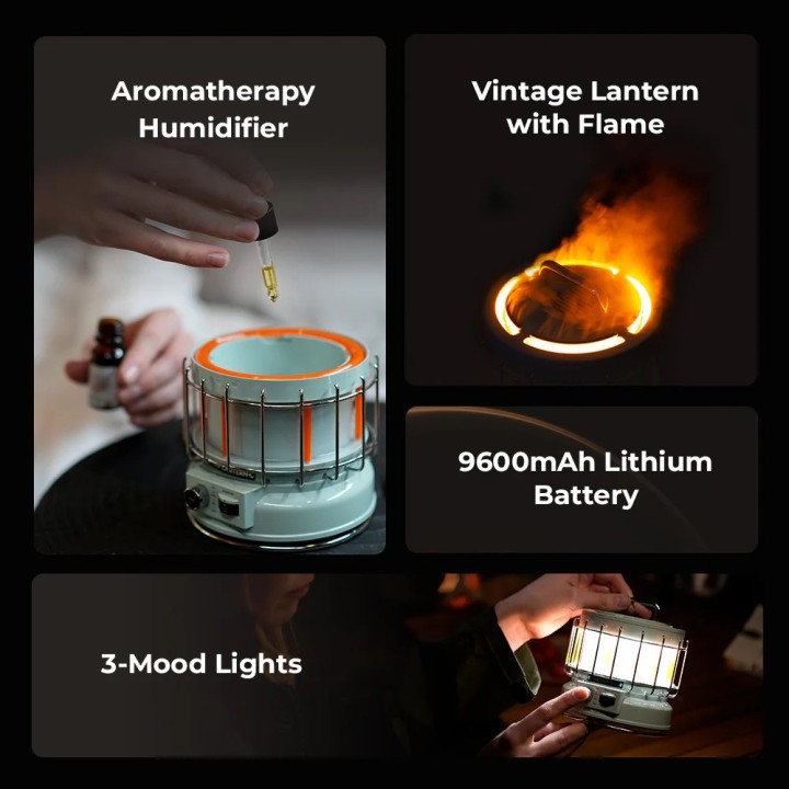 Max Lantern 3 w 1 | Lampa i nawilżacz kempingowy - powerbank Flextail - ujęcie 3