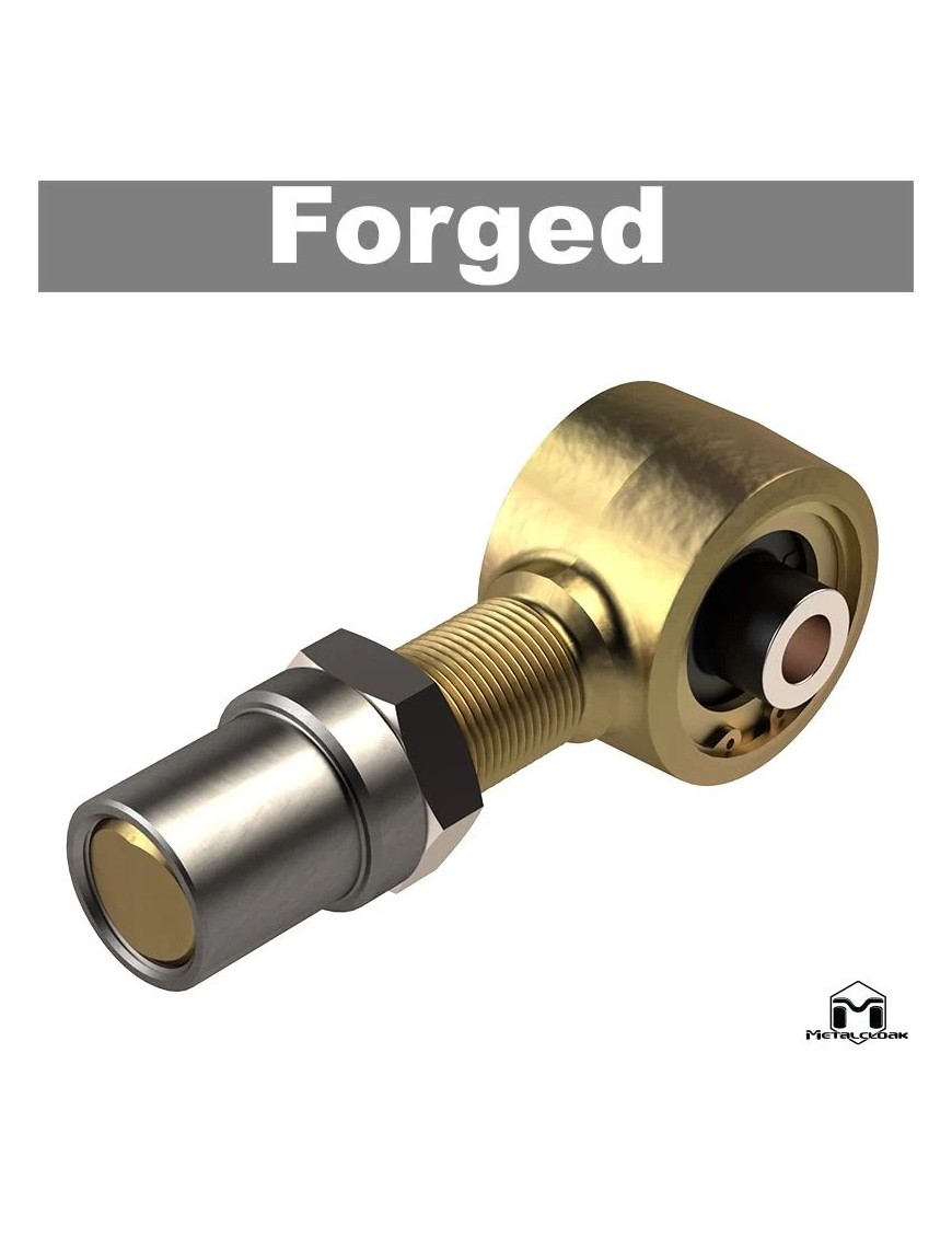 Left Forged Duroflex Builder Joint, 2 5/8" x 9/16" BH x 2 5/8" Housing x 1 1/4" Straight Shank