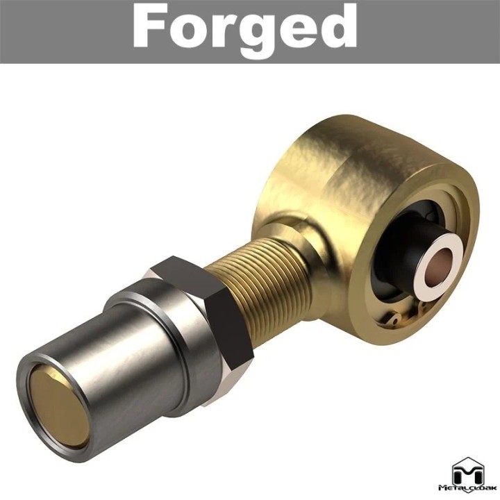 Left Forged Duroflex Builder Joint, 2 5/8" x 9/16" BH x 2 5/8" Housing x 1 1/4" Straight Shank METALCLOAK