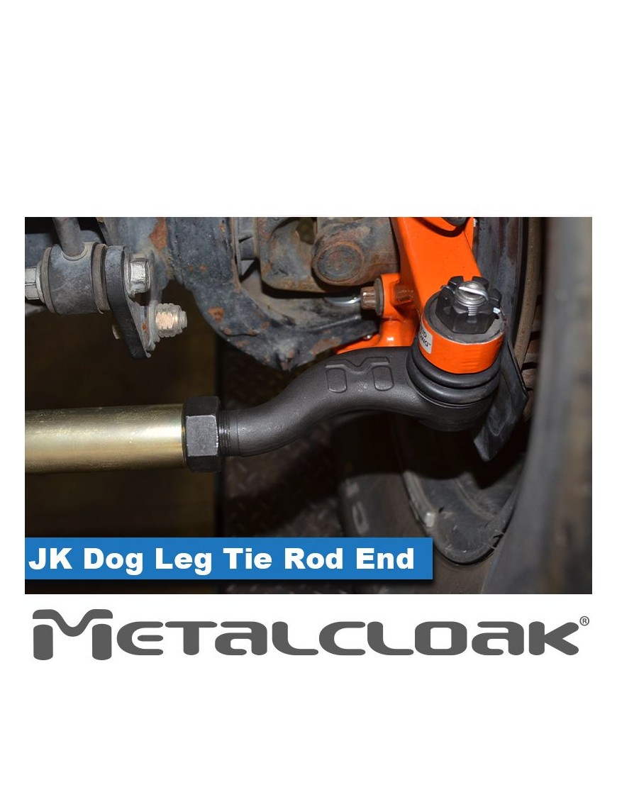 JK Wrangler Dog Leg Tie Rod End, Right Hand Thread - Driver Side