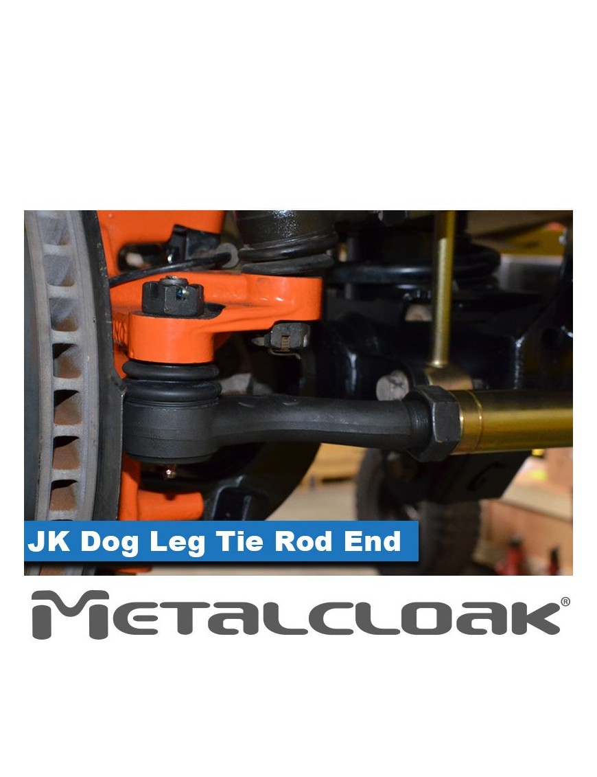 JK Wrangler Dog Leg Tie Rod End, Left Hand Thread - Passenger Side