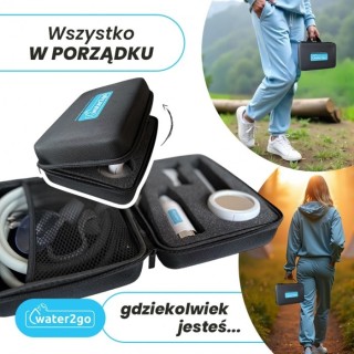 Prysznic turystyczny bezprzewodowy z akumulatorem Water2go | SC017K - ujęcie 2