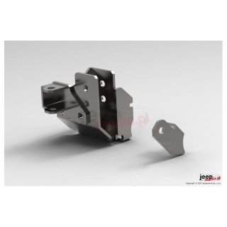 Wzmocniony relokator mocowania przedniego drążka Panharda, DANA 30 i DANA 44 : fi 16mm, 07-17 Jeep Wrangler JK