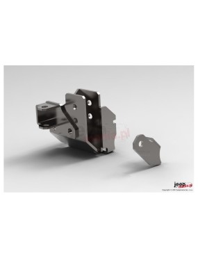 Wzmocniony relokator mocowania przedniego drążka Panharda, DANA 30 i DANA 44 : fi 16mm, 07-17 Jeep Wrangler JK