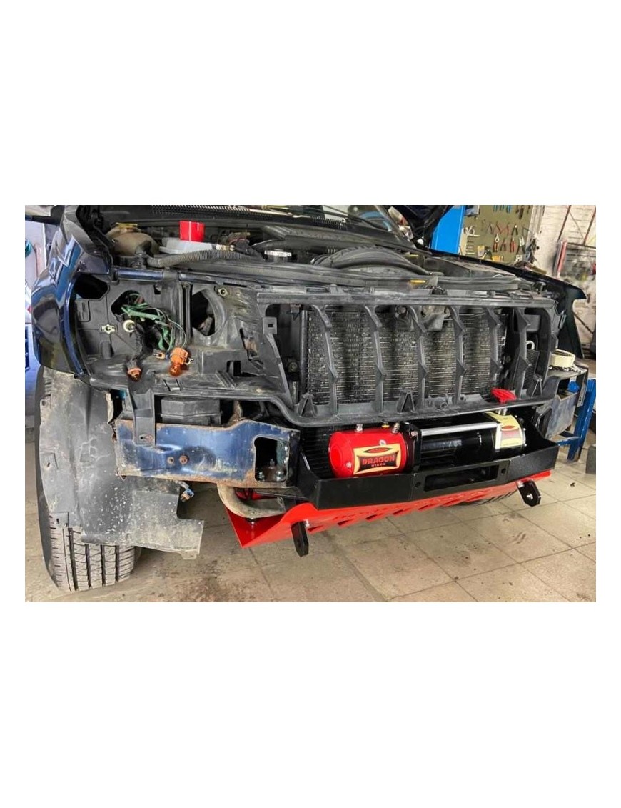 Jeep Grand Cherokee WJ / WG 1998-2004 płyta montażowa wyciągarki poszerzona z osłoną czołową