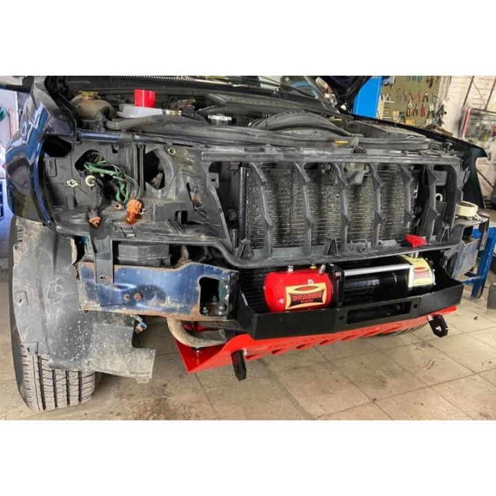Jeep Grand Cherokee WJ / WG 1998-2004 płyta montażowa wyciągarki poszerzona z osłoną czołową