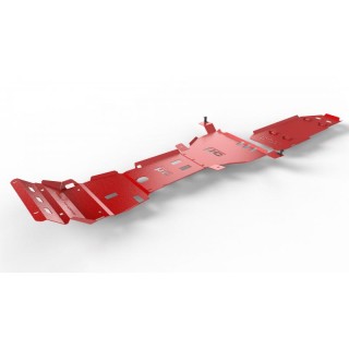Komplet osłon podwozia OFFROAD Toyota Hilux Vigo 2005-2015 czerwony