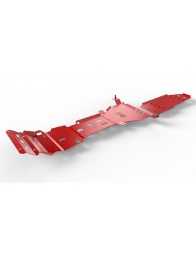 Komplet osłon podwozia OFFROAD Toyota Hilux Vigo 2005-2015 czerwony