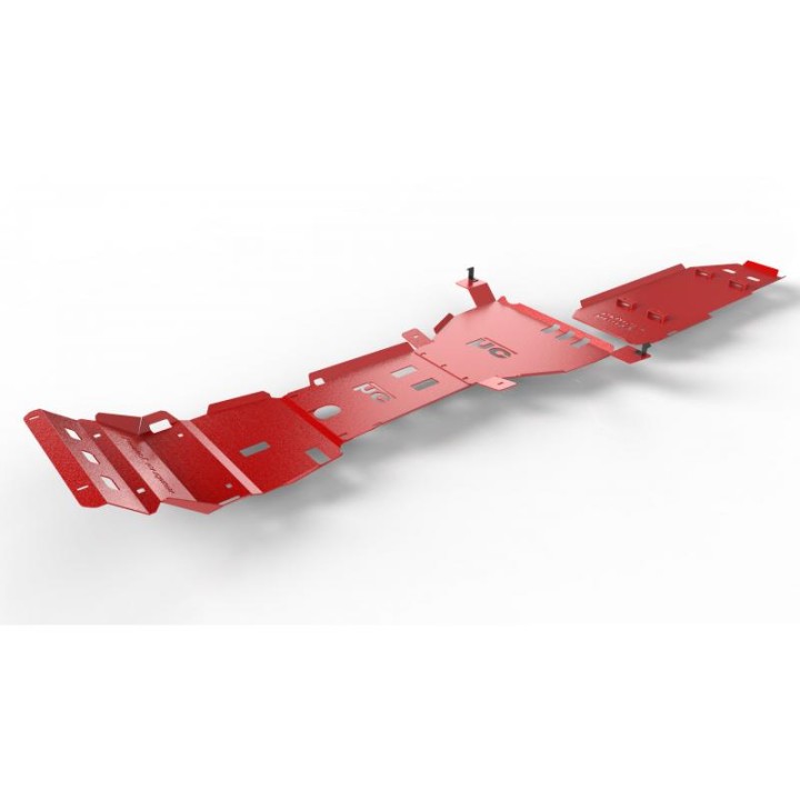 Komplet osłon podwozia OFFROAD Toyota Hilux Vigo 2005-2015 czerwony