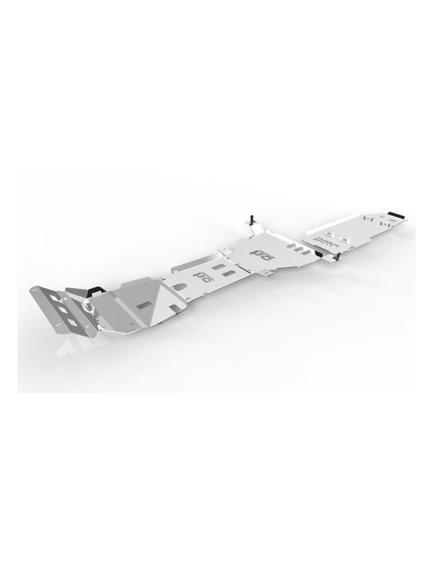 Komplet osłon podwozia OFFROAD Toyota Hilux Vigo 2005-2015 aluminiowy