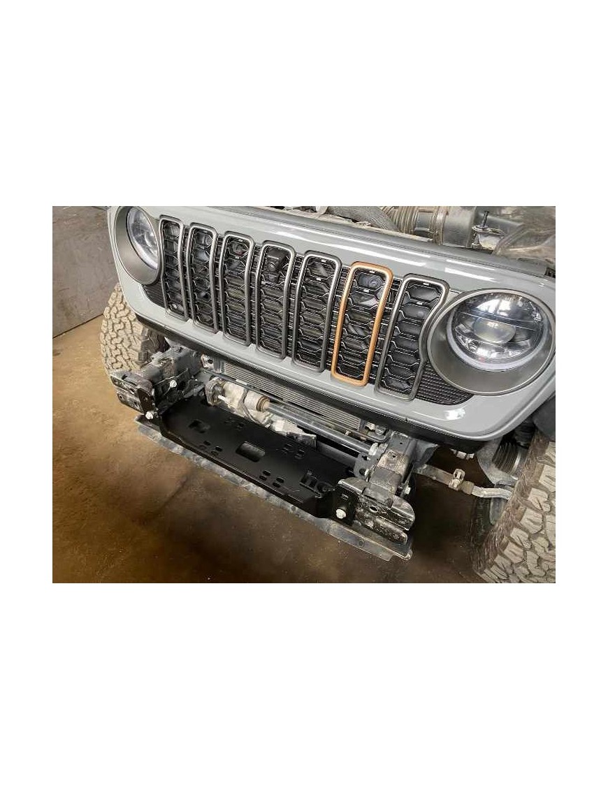 Jeep Gladiator JT 2020 - płyta montażowa wyciągarki HD do zderzaka stalowego "anniversary"