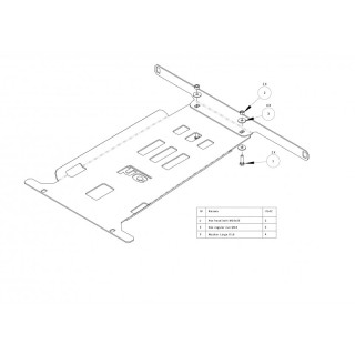 Osłona skrzyni biegów Ford F150 F-150 2009-2014 aluminiowa
