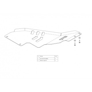 Osłona reduktora Ford F150 F-150 2009-2014