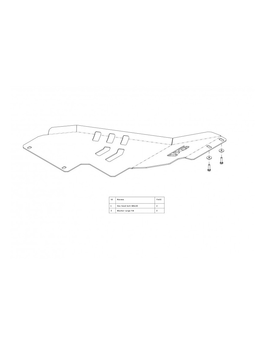 Osłona reduktora Ford F150 F-150 2009-2014 Osłona reduktora Ford F150 F-150 2009-2014