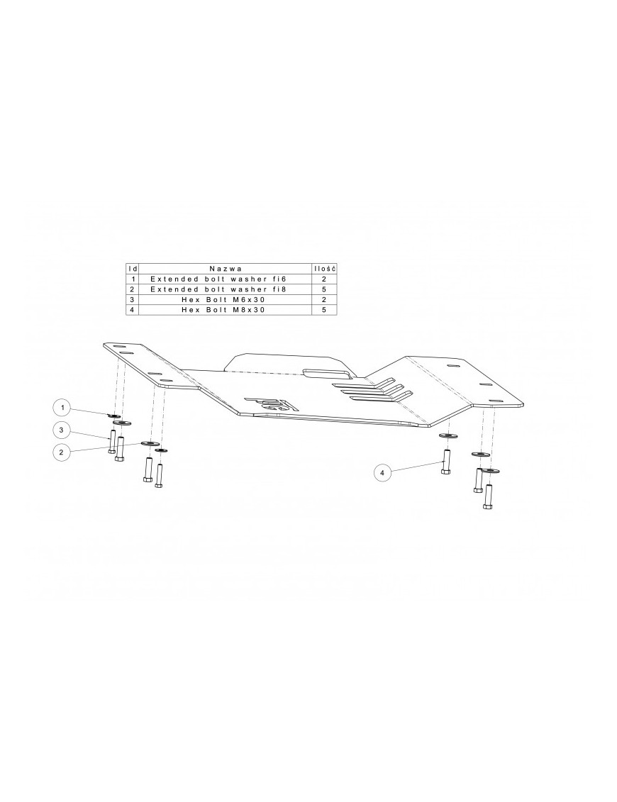 Osłona przedniego mostu i miski olejowej Offroad Nissan Navara D40 2005-2015 aluminiowa Osłona przedniego mostu i miski olejowej Offroad Nissan Navara D40 2005-2015 aluminiowa