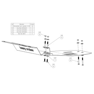 Osłona chłodnic, silnika i przedniego mostu OFFROAD Toyota Land Cruiser 150 155 Prado J15 2009 - 2014