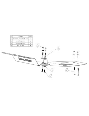 Osłona chłodnic, silnika i przedniego mostu OFFROAD Toyota Land Cruiser 150 155 Prado J15 2017 - 2020