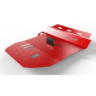 Osłona chłodnic, silnika i przedniego mostu OFFROAD Toyota Land Cruiser 150 155 Prado J15 2017 - 2020 czerwona