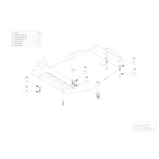 Osłona chłodnic, silnika i przedniego mostu OFFROAD Toyota Tacoma 2016-2021 aluminiowa