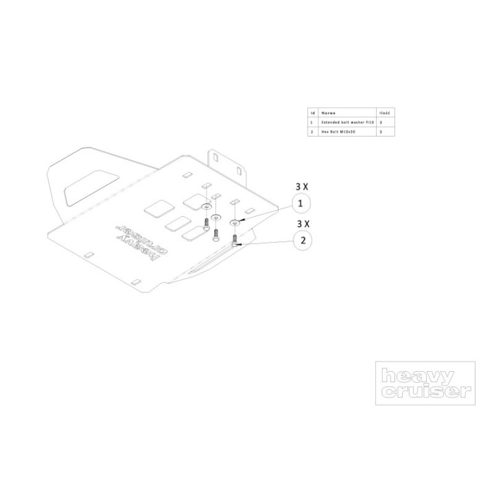 Osłona skrzyni biegów i katalizatorów OFFROAD Toyota Tacoma 2016-2021