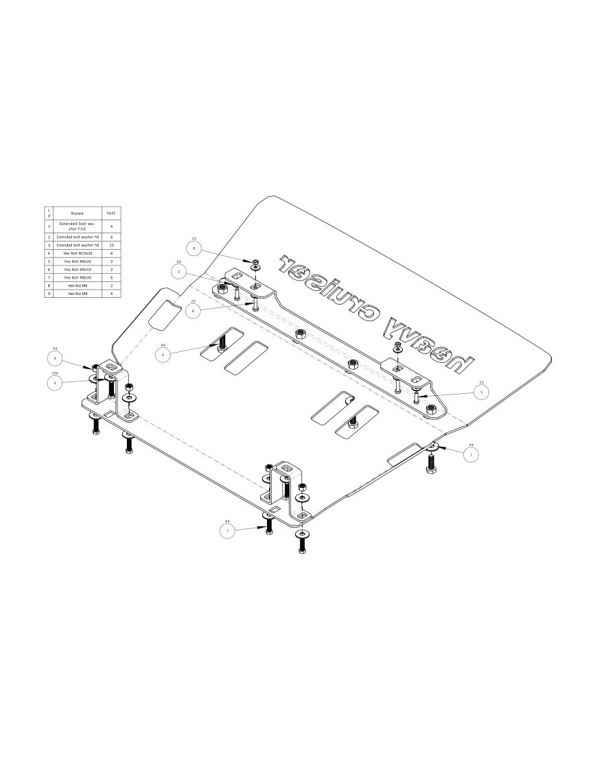Osłona chłodnic , silnika i przedniego zderzaka Toyota Sequoia 2007-2014 aluminiowa Osłona chłodnic , silnika i przedniego zderzaka Toyota Sequoia 2007-2014 aluminiowa