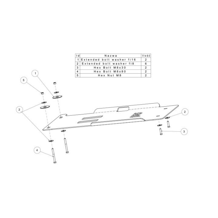 Osłona skrzyni biegów Offroad Nissan Pathfinder R51 2005-2013 czerwona