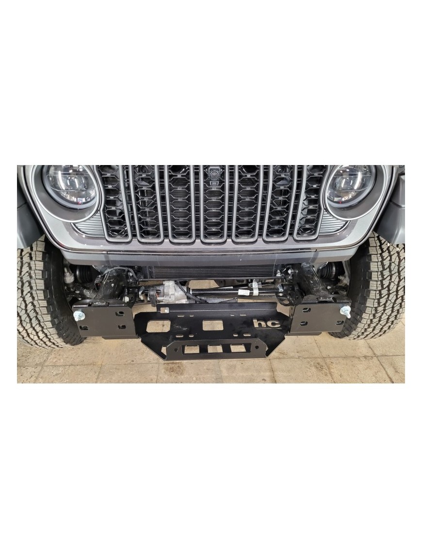 Jeep Wrangler JL 4XE plug-in Hybrid 2024 - płyta montażowa wyciągarki HD pod zderzak EU Jeep Wrangler JL 4XE plug-in Hybrid 2024 - płyta montażowa wyciągarki HD pod zderzak EU
