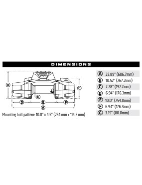 ZEON XP 14-S WINCH wyciągarka WARN 14000 na syntetyku