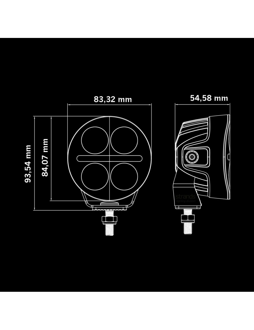 Lampa NUUK D-LINE MC DRIVING LIGHT 3" 809288