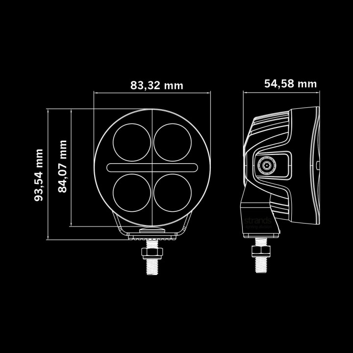 Lampa NUUK D-LINE MC DRIVING LIGHT 3" 809288 STRANDS - ujęcie 5