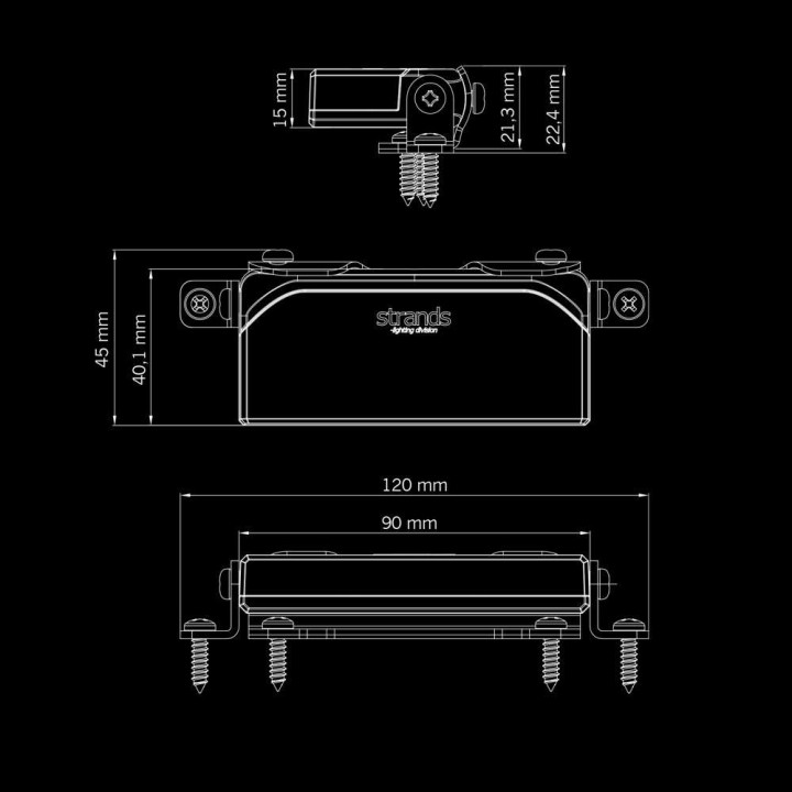 Lampa robocza UNITY ULTRA FLAT WORK LIGHT 22W 800552 STRANDS - ujęcie 4