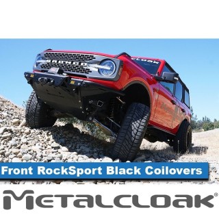 RockSport BLACK lift 2.5" - 4" FORD Bronco regulowane Coilovery przód METALCLOAK - ujęcie 2