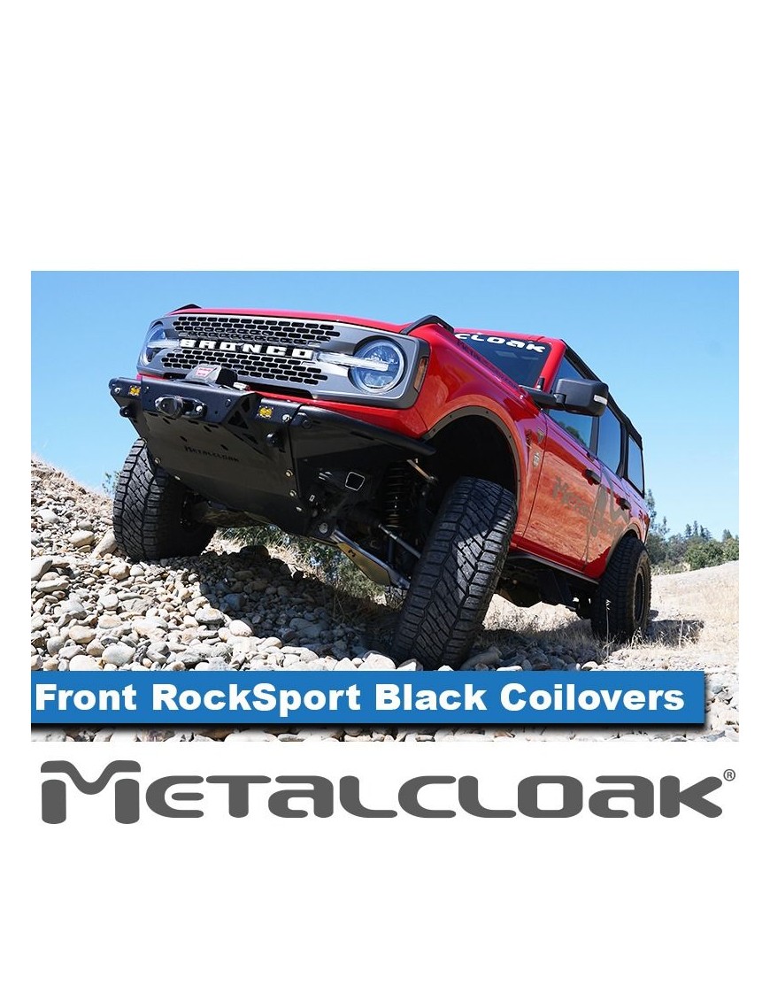 RockSport BLACK lift 2.5" - 4" FORD Bronco regulowane Coilovery przód
