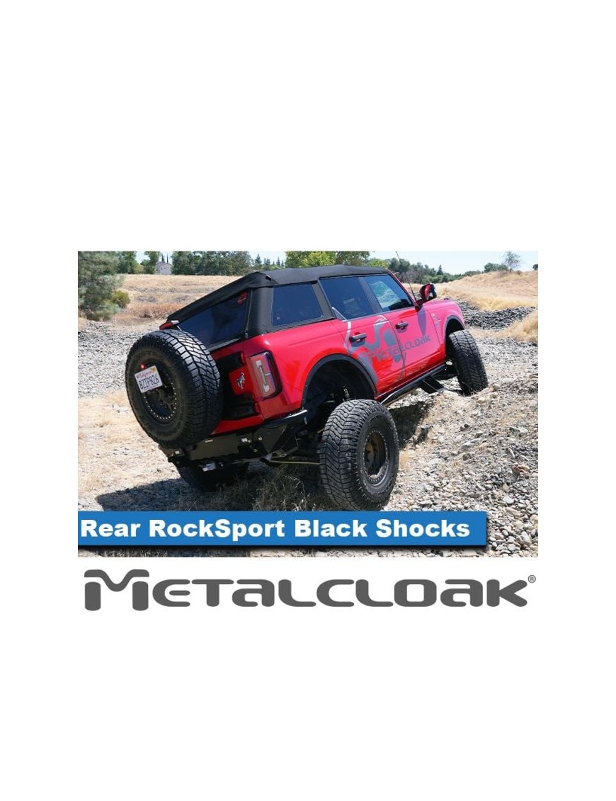RockSport BLACK, 2.5" - 4" Bronco