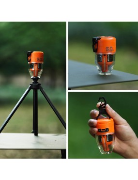 Flextail MAX PUMP 3 – pompka do materacy z lampą LED, 5 kPa, Orange