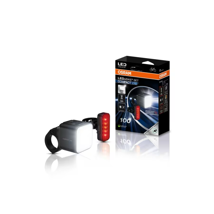 OSRAM LEDsBIKE COMPACT 100 SET – zestaw oświetlenia rowerowego LED - ujęcie 2