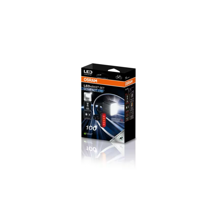 OSRAM LEDsBIKE COMPACT 100 SET – zestaw oświetlenia rowerowego LED - ujęcie 10